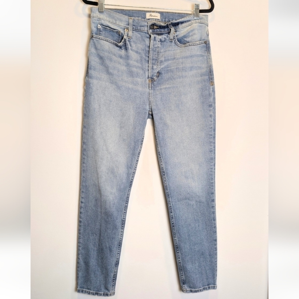 Rowan Light Wash High Waist Button-Fly Jeans Size 30
